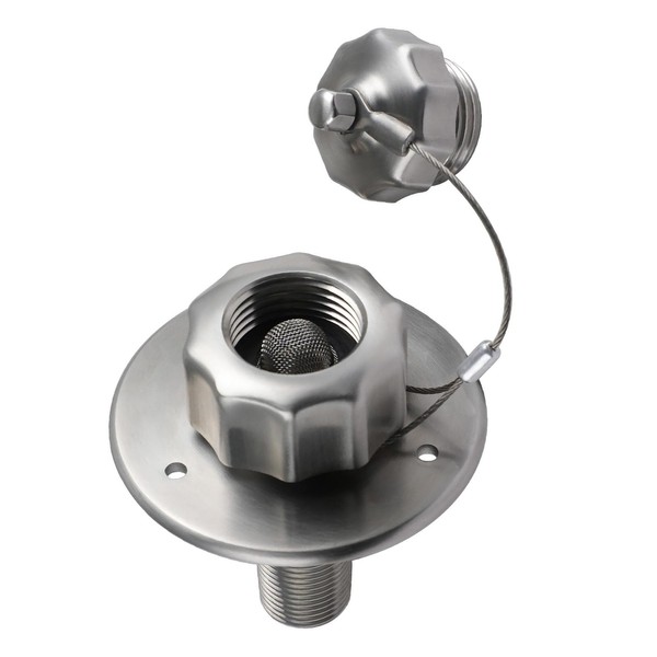 RV City Water Inlet with Check Valve, 3/4in GHT Female