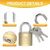 PATIKIL Stainless Steel Padlocks 1.6", 1 Pcs Long Shackle Lock