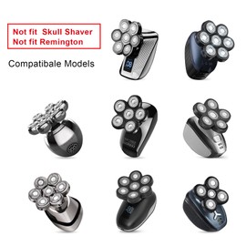 UPTARD Head Shaver Replacement Heads,Head Shaver Replacement Blades, Head Shavers for Bald Men,Head shavers for Men, Stainless Steel Rotary Blades for Electric Head Razor (Black)