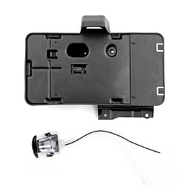 Huidnnas Jeep Wrangler JK Soporte trasero para matrícula con lámpara, soporte de marcos de montaje para Jeep Wrangler JK Accesorios 2007-2018 Material ABS 1 pieza