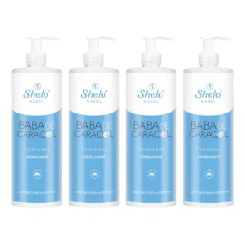4 Cremas Corporales Baba De Caracol Sheló Nabel 950ml                                                                                                 