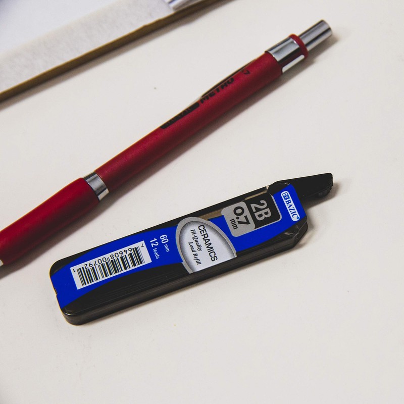 B BAZIC PRODUCTS 12 ct. 0.7 mm Ceramics Mechanical Pencil