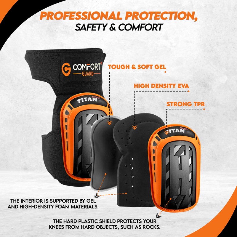 COMFORTGUARD Knee Pads Men Professional Knee Pads Work with Heavy