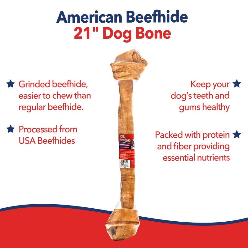 Pet Factory - Chicken Flavor American Beefhide Knotted Bone Dog