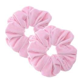 2 Pcs Pink Color Large Size Scrunchies for Hair Women Hair Elastic Bands