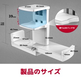 Kawano Shingei Headphone Stand, Hang 2 Devices Simultaneously, 360 Degree Rotation, Double Hook, Headphone Hanger, Space Saving, Load Capacity 4.6 lbs (2 kg), Anti-Slip, Cable Storage, Spring Type