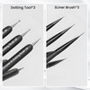 8Pcs Nail Brushes Set, Double Ended Nail Art Brushes,Nails Brush