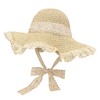 Women Floppy Lace Straw Hat Summer Wide Brim Sun Hat
