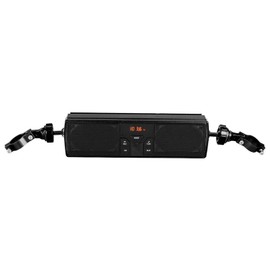 Pieza de motocicleta, sistema de audio de graves mejorado Sistema de sonido portátil a prueba de agua Sistema estéreo de manillar Sistema de sonido de motocicleta para andar en bicicleta al(negro)