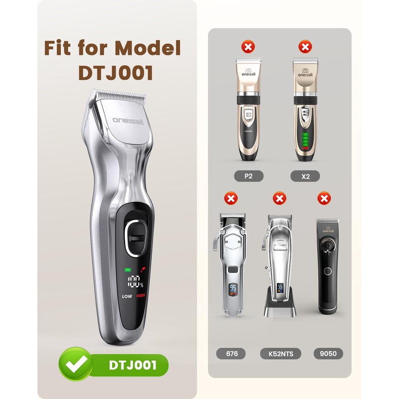 oneisall Replacement Blades for DTJ-001 Silver Dog Clippers, 5FC