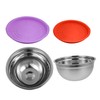 MAGICLULU 2Pcs Stainless Steel Salad Bowls with Lids Heights Rustproof