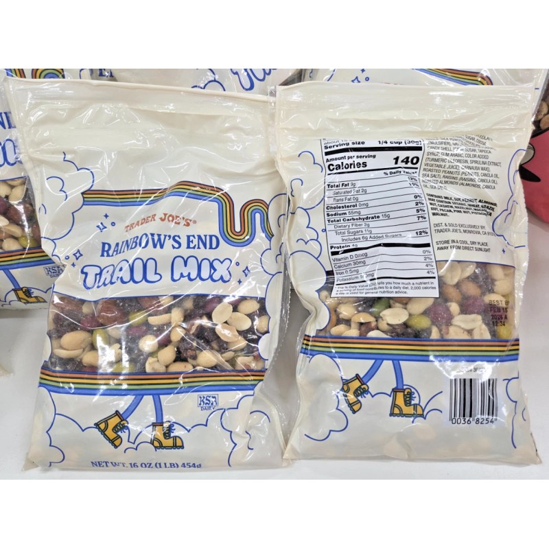 Trader Joe's Rainbow’s End Trail Mix 16oz 454g (2 Bags)