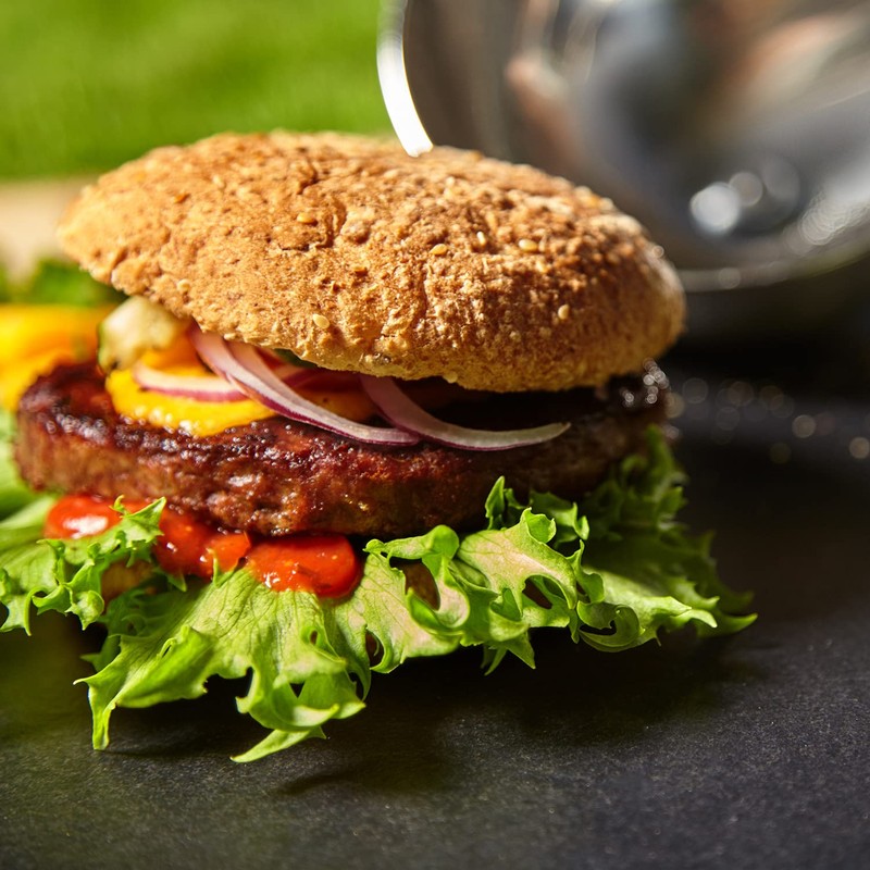 Kerafactum Slanted Pulled Pork Spatula for Hamburger Fried Egg, Grill