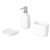 Umbra Step Soap Dispenser, White,3-1/2" diam. x 7" h