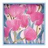 rockflowerpaper Tulip Blooms 15inch Square Lacquered Wooden Serving Tray with