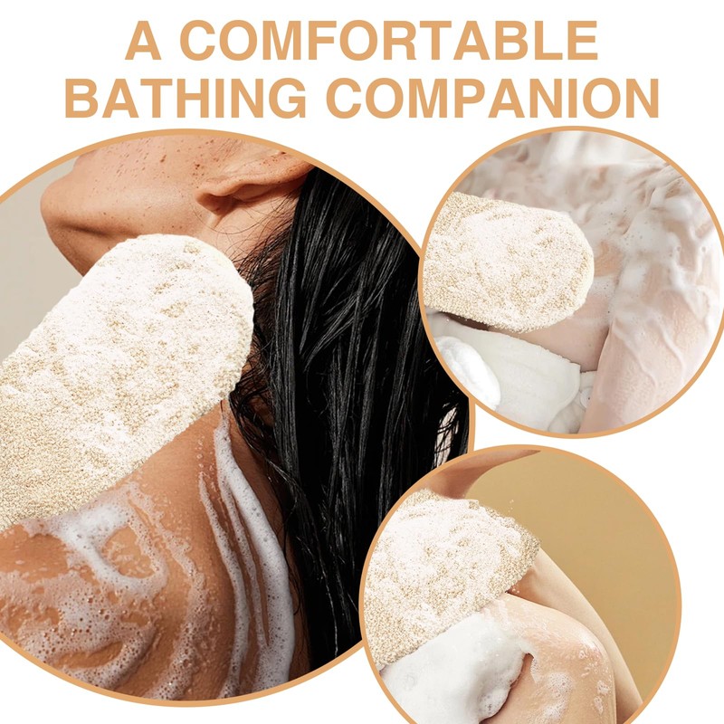 Thoquene Back Scrubber for Shower, Back Washing Aid Exfoliating Glove