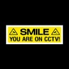 5x Smile you are on CCTV Sign 300mm x 100mm