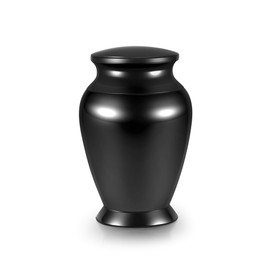JSDDE Mini Stainless Steel Urn Waterproof Memorial Urn Black Keepsake Urn Memorial Funeral Keepsake Urn Keepsake for Safe Storage of Ashes (Style 1)