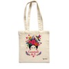 Mimain Borsa tote bag da donna Frida, stile artistico floreale,