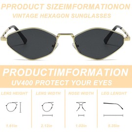 LQIOACU Sunglasses Women's Polarised Unisex Gold Retro Diamond Trendy Sunglasses Vintage UV400 Classic Ultralight Protection, Suitable for Camping Photography Outdoor Gifts for Women, Pack of 1