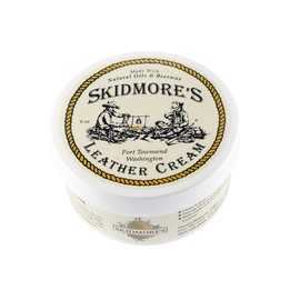 Skidmore's Leather Cream: All-Natural, Non-Toxic Leather Conditioner - Made in USA Since 1984. Water Repellent Formula Restores Leather Couches, Car Seats, Boots, Shoes, Purses, Bags, and Tack. 6 Oz