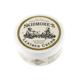 Skidmore's Leather Cream: All-Natural, Non-Toxic Leather Conditioner - Made in USA Since 1984. Water Repellent Formula Restores Leather Couches, Car Seats, Boots, Shoes, Purses, Bags, and Tack. 6 Oz