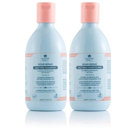 Nature Spell Bond Repair Duo, Shampoo and Conditioner Set, Strengthens Damaged Hair, Vegan Keratin Hair Treatment Nourishes & Adds Shine, 2 x 300ml