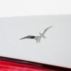 Decal Stickers of Pterodactyl Silhouette 1 (Metallic Silver) (Set of