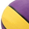Rubber Basketball, Yellow Purple Wearproof Leakproof Training Basketball for Basketball