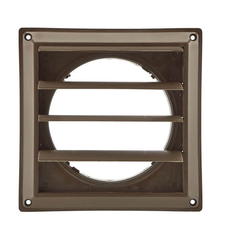 Lambro Industries 361B 6" Brown Plastic Louver Vent
