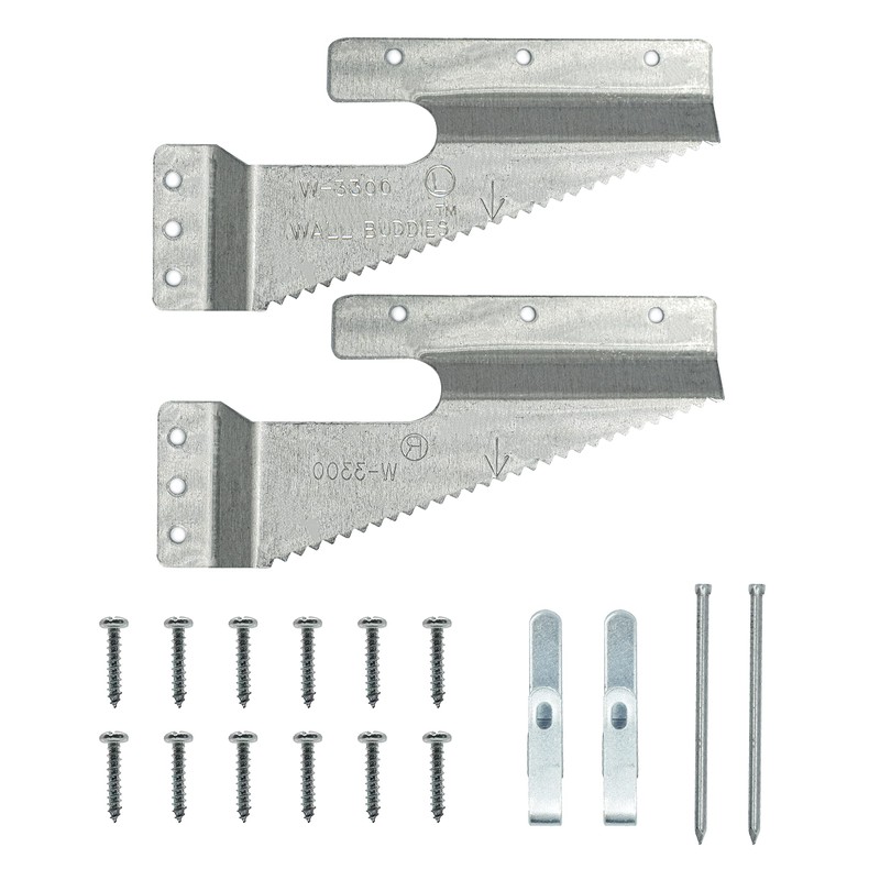 Wall Buddies Large Hanger for Wood Picture Frames - Supports