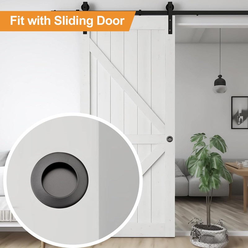 MOROBOR 16 Pack Round Finger Pull, Flush Pull Door Handle