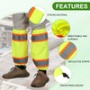 PATIKIL High Visibility Leg Gaiters Reflective Work Boot Gaiters Fabric