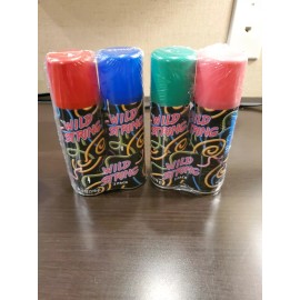 Unbranded 2x Lot Pack of 2 Party Wild String Silly Spray Streamer Green & Pink Red & Blue