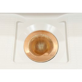 Place Copper Hair Catcher (For Unit Bath), Pure Copper, Drain Mouth, For Bath, Garbage Catcher, Drain Diameter Approx. 4.0 inches (102 mm)