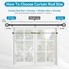 Curtain Rods for Windows 48 to 84, 2 Pack 5/8