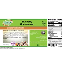 Blueberry Cheesecake Flavor Extract (4 oz, ZIN: 528902) - 2 Pack