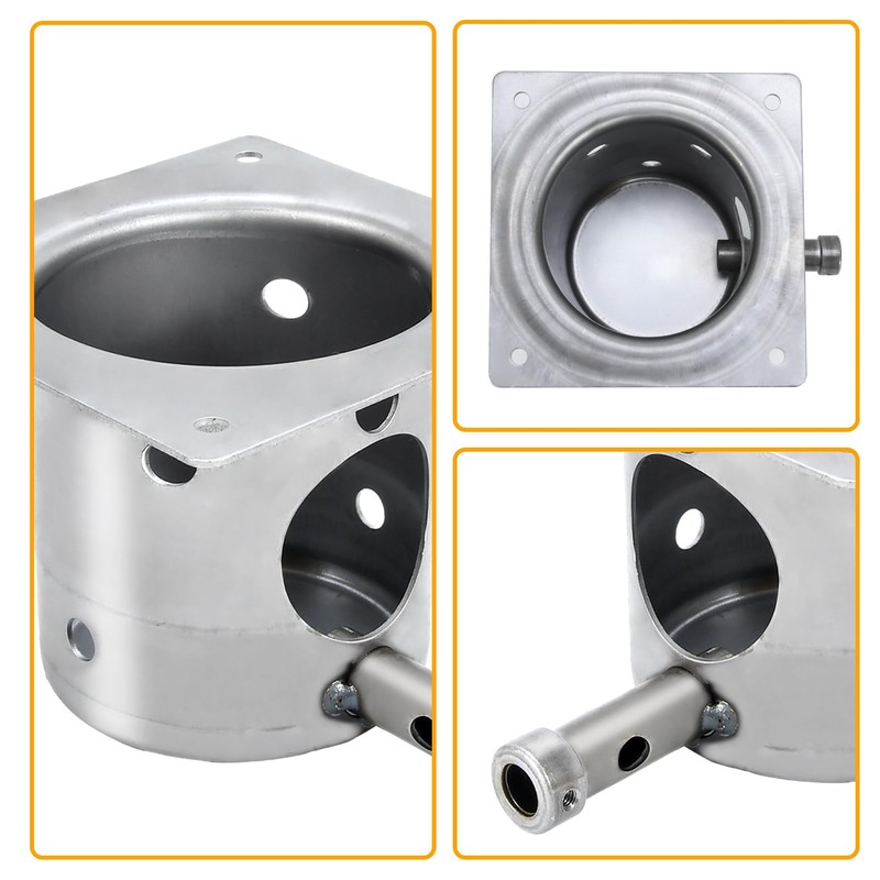 GasSaf Stainless Steel Fire Burn Pot Replacement for Traeger and