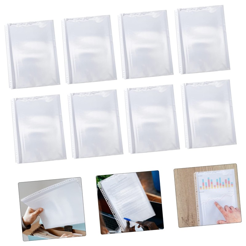 Operitacx 100pcs Inside Folder Packaging Sealable Binders Prongs Binder Document