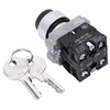 2 Position Key Switch Self-Resetting Power Locking ZB2 - BE101
