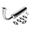SUNQIAO Motorized Bicycle Exhaust, Bicycle Muffler Silence for 49cc 50cc