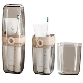 2 Piezas Estuche para cepillos de Dientes de Viaje, Soporte para Cepillo de Dientes con Tapa, portátil contenedor de Dientes, Estuche para cepillos de Dientes