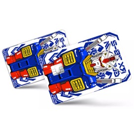 Mobile Suit Gundam Wing Credit Card Smart Sticker Skin Precut Small Chip Debit
