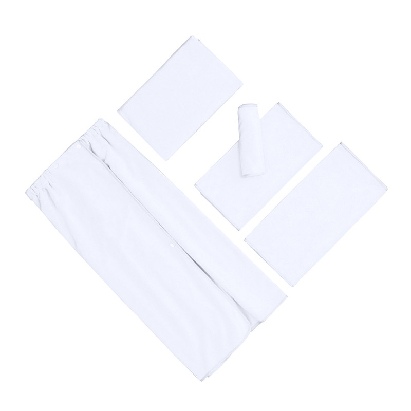 5pcs Beauty Salon Towels Microfiber Bed Towels Bath Skirt Shower