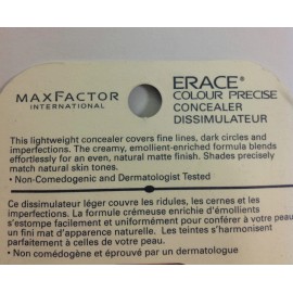 Max Factor Erace Colour Precise Concealer 11 mL /.4 oz ( Fair / Clair 101 ) New.