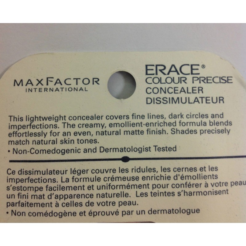 Max Factor Erace Colour Precise Concealer 11 mL /.4 oz