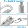 Qjaiune 6Pcs Quick Links 3/16 Inch 304 Stainless Steel D