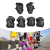 Juego de 6 Piezas de Rodilleras Ajustables Y Coderas Deslizantes,
