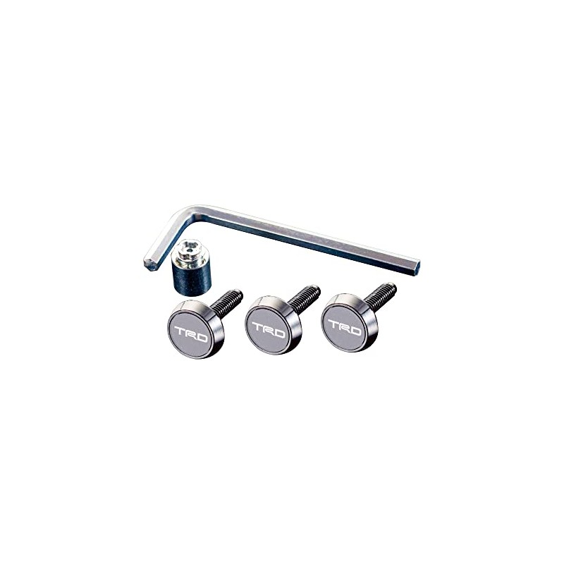 TRD/TOYOTA License Plate Bolt with Security Model Number: MS010-00028