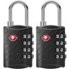 NOVLOCK Suitcase Padlocks – TSA Approved Suitcase Locks with 4-Digit